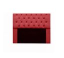 Ver imagem 2 de Kit Cabeceira Mirage + Calçadeira Baú Felix King Size 195cm Suede - Renascer Decor - Vermelho