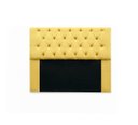 Ver imagem 2 de Kit Cabeceira Mirage + Calçadeira Baú Felix King Size 195cm Suede - Renascer Decor - Amarelo