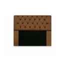 Ver imagem 2 de Kit Cabeceira Mirage + Calçadeira Báu Felix Queen Size 160cm Suede - Renascer Decor - Marrom