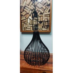 Porta Rolha Vinho Garrafa garrafão Decantado em ferro Tamanho Médio - 2 Porta Rolha Vinho Garrafa garrafão Decantado em ferro Tamanho Médio - 2