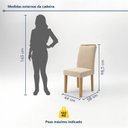 Ver imagem 4 de Conjunto de Mesa de Jantar 6 Lugares com Tampo de Vidro Isla Cinamomo Off White