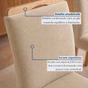 Ver imagem 5 de Conjunto de Mesa de Jantar 6 Lugares com Tampo de Vidro Isla Cinamomo Off White