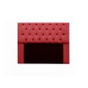 Ver imagem 2 de Kit Cabeceira Mirage + Calçadeira Baú Felix Solteiro 120cm Suede - Renascer Decor - Vermelho