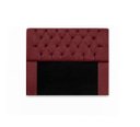 Ver imagem 2 de Kit Cabeceira Mirage + Calçadeira Baú Felix Solteiro 120cm Suede - Renascer Decor - Bordo