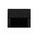 Ver imagem 2 de Kit Cabeceira Mirage + Calçadeira Baú Felix Solteiro 100cm Suede - Renascer Decor - Preto