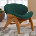 Ver imagem 6 de Poltrona Decorativa Orgânica Sala Living Kadosh L02 Bouclê Verde