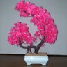 Bonsai Artificial Etéreo Árvore Atlas Pink no Vaso Branco - 1