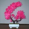 Bonsai Artificial Etéreo Árvore Atlas Pink no Vaso Branco - 4