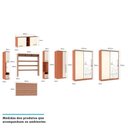 Ver imagem 5 de Guarda Roupa Modulado De Canto C/ Espelho 10 Gavetas Vanilla
