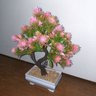 Bonsai Artificial Etéreo Elétron Pinha Duo Rosa Vaso Branco - 3