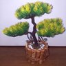 Bonsai Artificial Etéreo Century Pinha Amarelo Vaso Rústico - 4