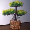 Bonsai Artificial Etéreo Century Pinha Amarelo Vaso Rústico - 8