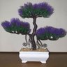 Bonsai Artificial Etéreo Century Pinha Roxo Vaso Branco - 7