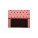 Ver imagem 2 de Kit Cabeceira Mirage + Calçadeira Baú Felix Solteiro 90cm Suede - Renascer Decor - Rosa