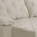 Ver imagem 4 de Sofá Retrátil e Reclinável 2,40m Clara | Conforto Premium e Design Elegante Bege