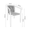 Cadeira para Jardim Estrutura em Alumínio Oliveta - 2