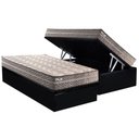 Ver imagem 1 de Conjunto Box Baú Solteiro: Colchão Espuma Paropas D45 Pasquale Plus Gray + Base Crc Suede Black (