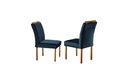 Ver imagem 3 de Conjunto Sala de Jantar 6 Lugares Mesa Barcelona e 6 Cadeiras Juliana Azul
