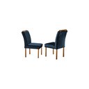 Ver imagem 3 de Conjunto Sala de Jantar 6 Lugares Mesa Barcelona e 6 Cadeiras Juliana Azul