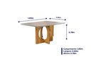 Ver imagem 5 de Conjunto Sala de Jantar 6 Lugares Mesa Barcelona e 6 Cadeiras Juliana Azul