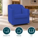 Ver imagem 4 de Kit 4 Poltrona Decorativa para Sala de Espera Mila Recepção Escritório Consultório Corino