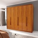 Ver imagem 1 de Guarda Roupa Casal Luca 6 Portas de Bater 6 Gavetas MDF Naturale Bom Pastor Móveis 274cm