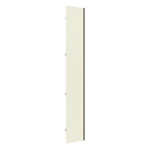 Porta para Roupeiro Closet Canto Diagonal Individual 40cm Puxador Perfil Inox Luciane Móveis