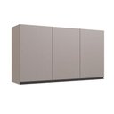 Ver imagem 1 de Armário Aéreo Cozinha 120 Cm 3 Portas 2 Prateleiras Quiditá Fumê