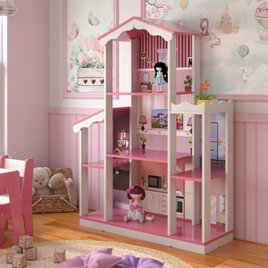 Casa de Menina com 8 Cômodos Salónica Branco Rosa