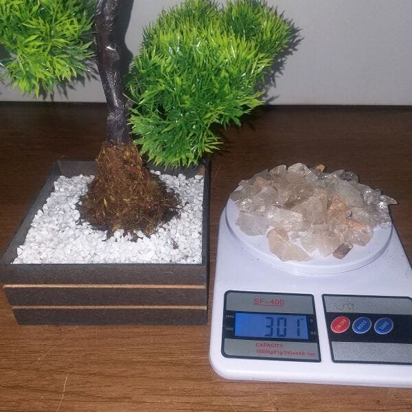 Bonsai Artificial Etéreo Pinheiro de Cristal Cachepot Marrom - 3