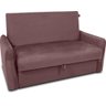 Poltrona Cama Zoe Confortável + Baú para Sala de Espera - Veludo:rosê - 2