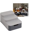 Ver imagem 1 de Organizador Amario Prateleira Gaveta Porta Condimento Tempero Talheres 3 Andares Gaveteiro Multiuso