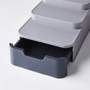 Ver imagem 3 de Organizador Amario Prateleira Gaveta Porta Condimento Tempero Talheres 3 Andares Gaveteiro Multiuso