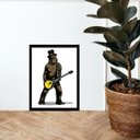 Ver imagem 1 de Quadro Chewbacca Rock 45x34cm:madeira Branca