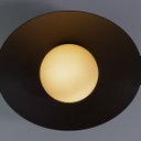 Ver imagem 6 de Plafon Cuia Sobrepor Preto Opalino 25cm p/ LED G9 Bella ST2845