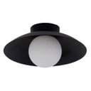 Ver imagem 4 de Plafon Cuia Sobrepor Preto Opalino 25cm p/ LED G9 Bella ST2845