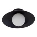 Ver imagem 1 de Plafon Cuia Sobrepor Preto Opalino 25cm p/ LED G9 Bella ST2845