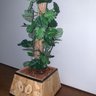 Bonsai Artificial Etéreo Monstera Tronco Natural Vaso Virado - 4