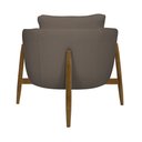 Ver mais imagens de Poltrona Decorativa Austin Base Madeira Bouclé Marrom - Nexta Casa