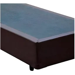 Cama Box Solteiro 88 Bello Box - Tecido Sintético Marrom - 3