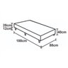 Cama Box Solteiro 88 Bello Box - Tecido Sintético Marrom - 2