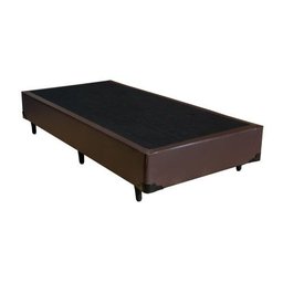 Cama Box Solteiro 88 Bello Box - Tecido Sintético Marrom - 1