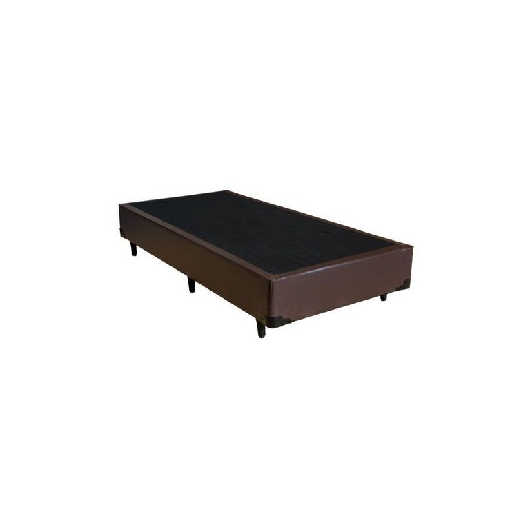 Cama Box Solteiro 88 Bello Box - Tecido Sintético Marrom Cama Box Solteiro 88 Bello Box - Tecido Sintético Marrom