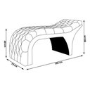 Ver imagem 3 de Maca Para Estética e Massagem Capitonê Atena Veludo - Preto