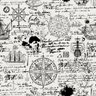 Papel de Parede Temático Vintage Navegação - 3,30x0,50m - 1