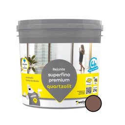 Rejunte Porcelanato Piso Sauna 2Kg Quartzolit Marrom Café - 1