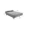 Sofá Cama Dubai Madero Reclinável 3 Lugares Suede Verde 403 Império - 5
