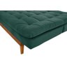 Sofá Cama Dubai Madero Reclinável 3 Lugares Suede Verde 403 Império - 4
