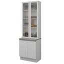 Ver imagem 6 de Kit Balcão + Cristaleira 70cm Branco Glamy Madesa 01 Branco