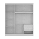 Ver imagem 4 de Quarto de Casal Completo Espresso Móveis com Guarda-Roupa 2 Portas 2 Gavetas e Cebaceira com 2 Mesa